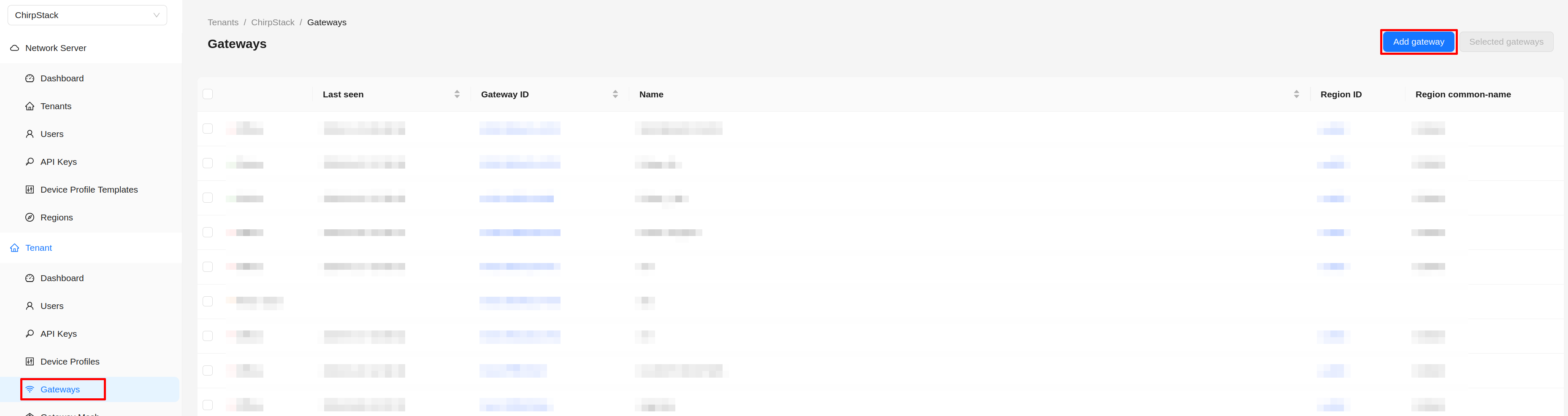 Rak ChirpStack add Gateway