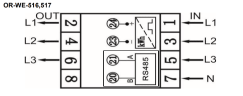 ORNO Energy Analyzer - OR-WE-516 - Modbus Communication 