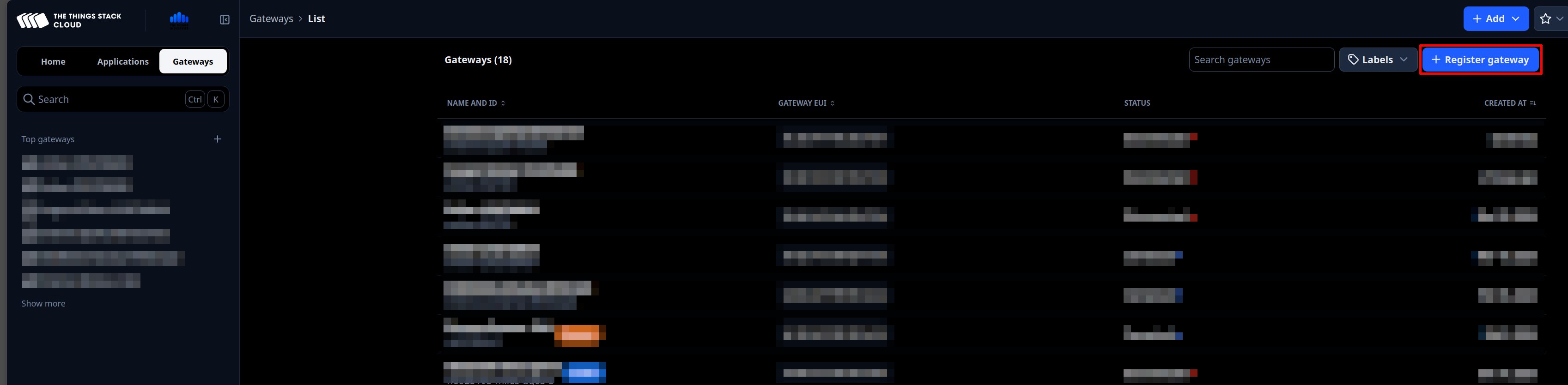 TTS Register Geteway